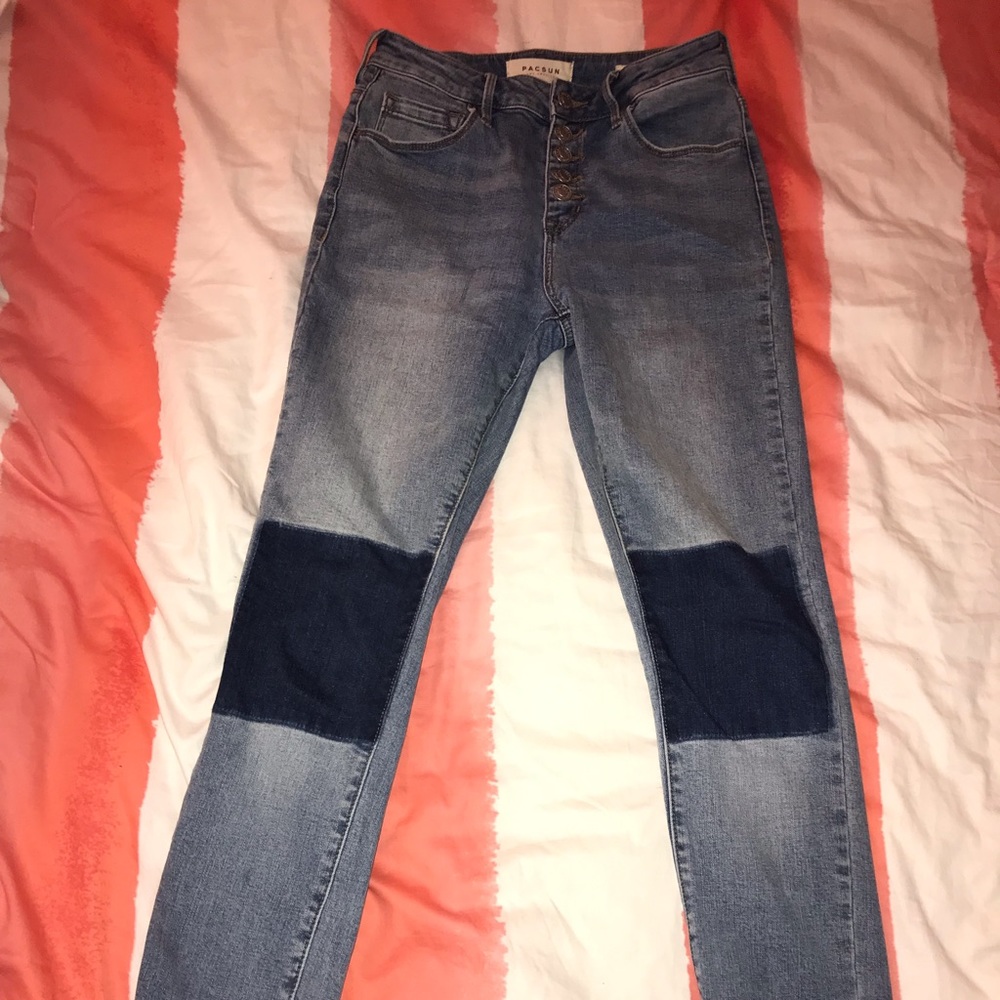 Pacsun jeans with knee patches